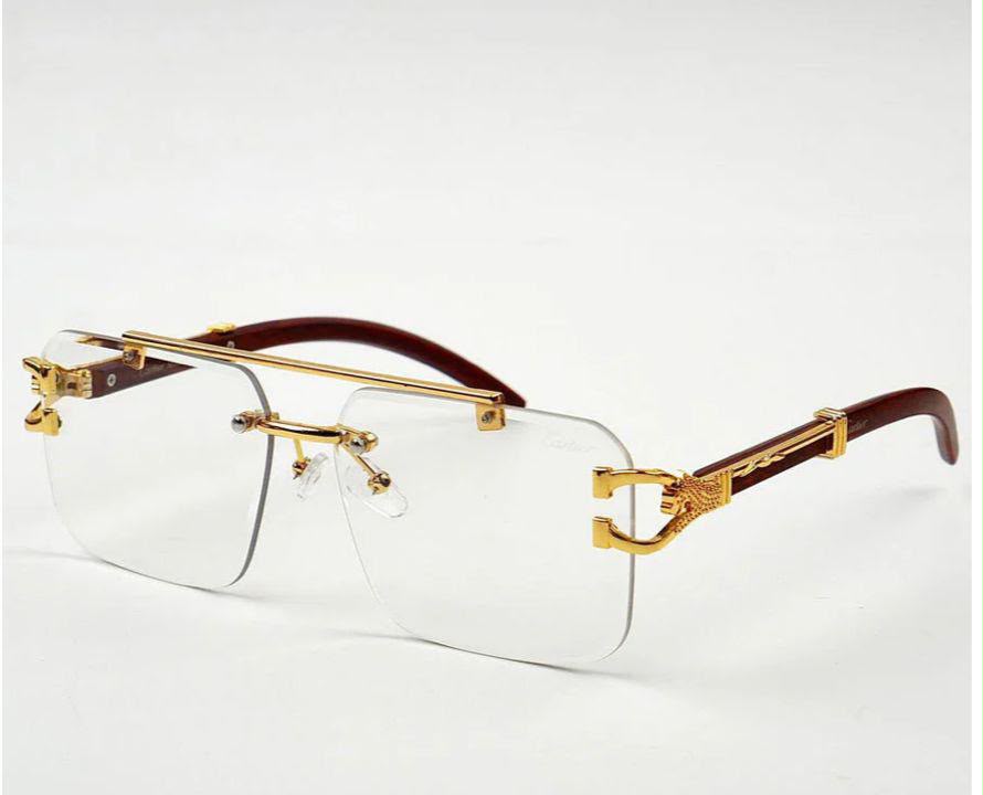 Solar Magic Cheetah Rimless SunGlasses Transition Photo Sun Shades for Both Men and Women