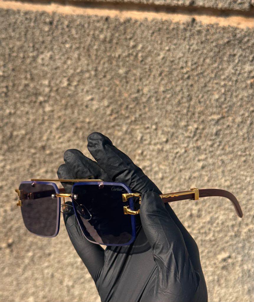Solar Magic Cheetah Rimless SunGlasses Transition Photo Sun Shades for Both Men and Women