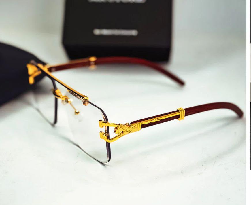 Solar Magic Cheetah Rimless SunGlasses Transition Photo Sun Shades for Both Men and Women