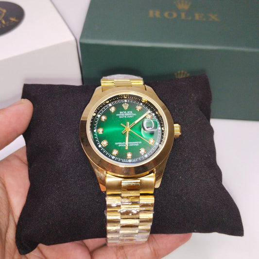 Rolex Full Golden Luxury Watch for Men – Premium Stainless Steel
