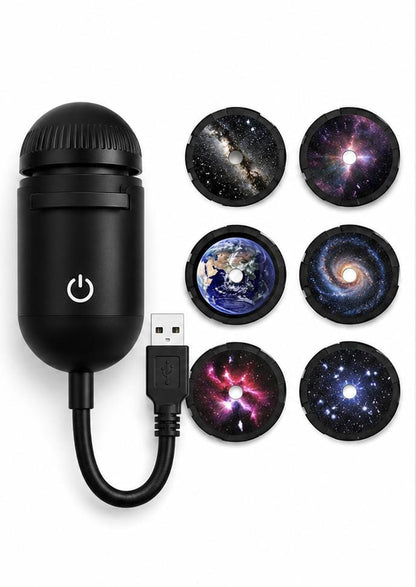 Galaxy Dream Projector – USB Star Night Light with 6 and 3 Projection Discs