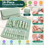 16 Piece Manicure & Pedicure Nail Cutter Kit