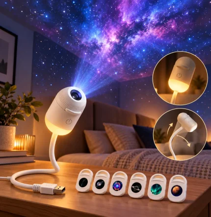 New Galaxy White Projector Light