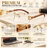 Premium Rimless Eyewear Features & Detail View